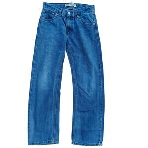 Levi’s Kids 505 12 Regular Straight Jeans Blue W28 L26 Adjustable Waist